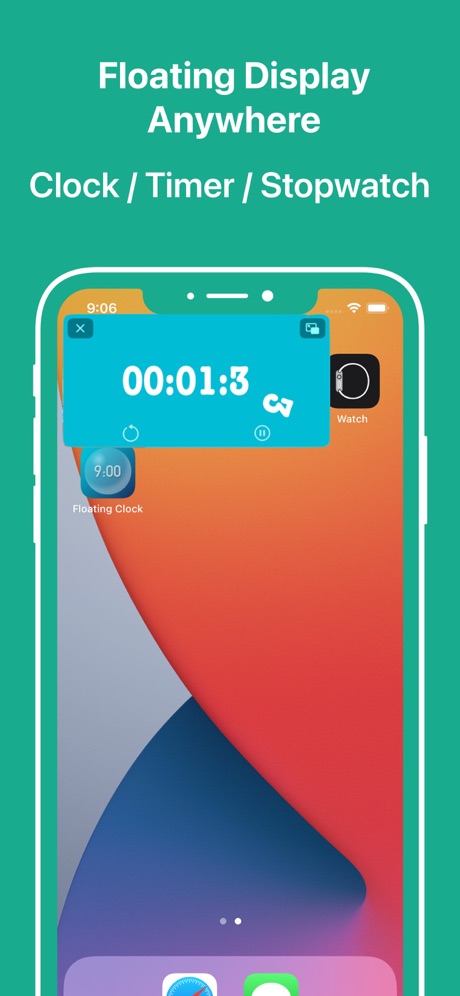 Floating Clock App Screenshot - Timer interface - 悬浮时钟计时器界面截图